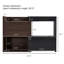 Armoire à chaussures rotative 32,5 po à 58,8 po avec 1 tiroir, coin à 90 degrés pour le salon, le hall d'entrée, la sortie, la maison de rangement extensible noire et noyer, le couloir, l'entrée
