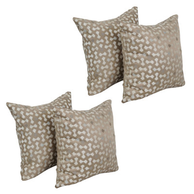 Ensemble de 4 coussins décoratifs en jacquard 43 po x 17 po