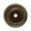 Round beaded escutcheon in Antique Brass-1125195122