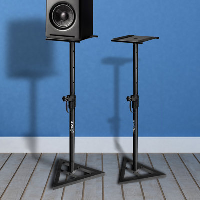 Studio Speaker Stands  Pro Audio Bookshelf  Monitor Speaker Stand Mounts Height Adjustable