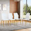 Ensemble de chaises de salle à manger ergonomiques avec dossier en polyuréthane pour plus de confort et de style-129028256