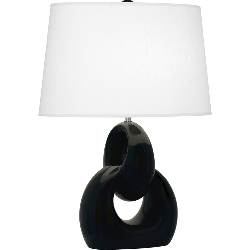 Fusion Table Lamp, Obsidian, 27" H x 19.5" W x 13" D