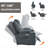Up To 350 LBS Polyester Power Lift Recliner Chair, Heavy Duty Motion Mechanism With 8-Point Vibration Massage And Lumbar Heating, USB And Type-C Ports, Stainless Steel Cup Holders-2013308053