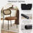Mid Century Modern Faux Leather Upholstered Dining Side Chairs With Curved Rattan Back,Camel-1655989497-1654886102