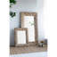 Miroir d'appoint mural 30 po x 2 po x 39 po avec cadre en bois vieilli
