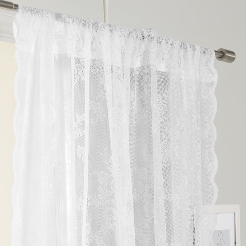 Panneau coulissant transparent avec passe-tringle Shayna, l 52 po x L 84 po