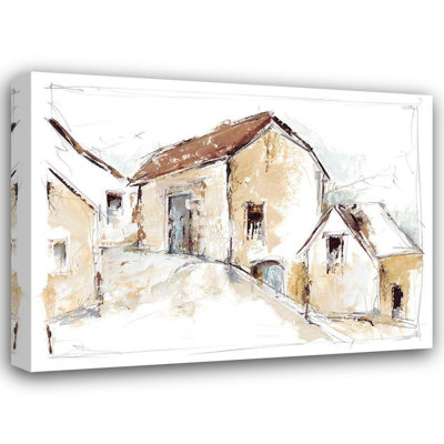Toile tendue avec châssis Lark Manor ™ Harper, Ethan, "Quiet Streets II"