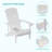 Younts Outdoor HIPS Plastic Adirondack Chair Modern Patio-585270953