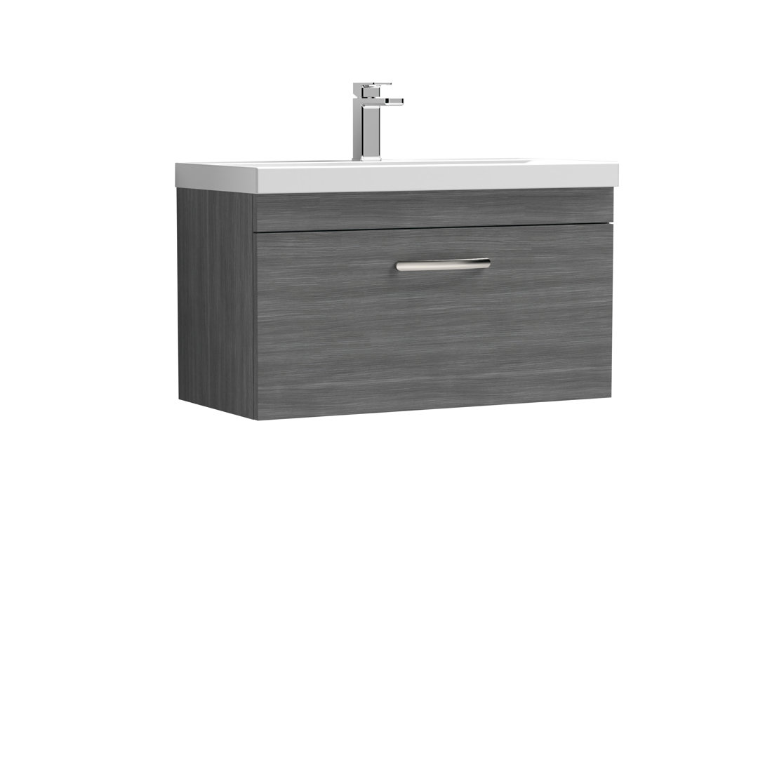 Athena 810mm Single Bathroom Vanity with Integrated Ceramic Basin