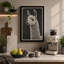 Alpaca Portrait Japandi - Wrapped Canvas-41848102-41848103
