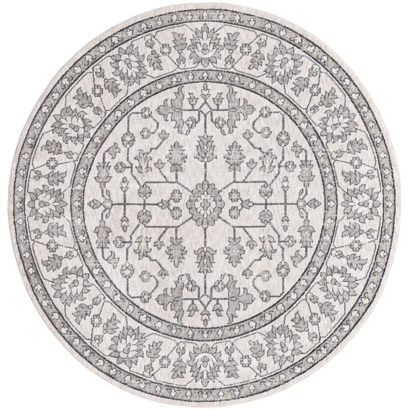 Policarpio Oriental Indoor Rug, Round 7'