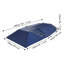 Portable Car Canopy Cover Awning, UV-Resistant Roof Tent for Sedan & SUV with Sunroof, Navy Blue, 14.4' W x 6.7' L