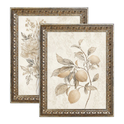 Picture Frame Vintage Silver 2 Pack