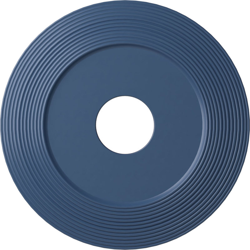 Endurathane Adonis Ceiling Medallion, 16 1/8"OD x 3 5/8"ID x 1"P (Fits Canopies up to 10 1/4"), Hand-Painted Americana Finish