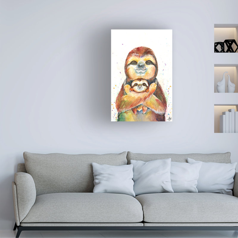 Art sur toile de Marc Allante X. Exotic Xenarthran, H 24 po x l 16 po