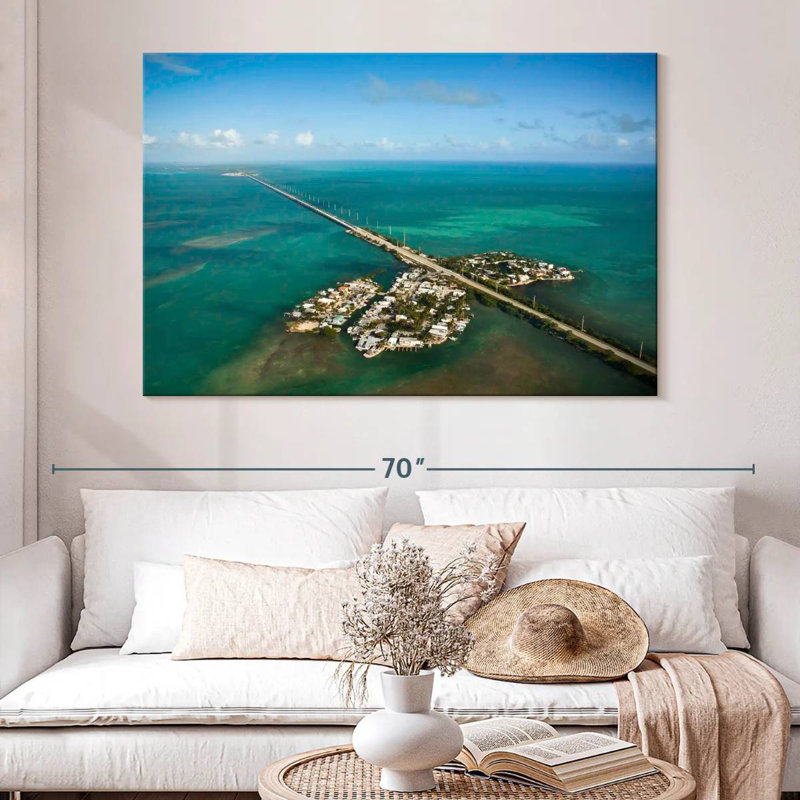 Gillard Seven Mile Florida Bridge, H 34 po x l 51 po