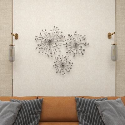 Glam Abstract Wall Decor on Metal