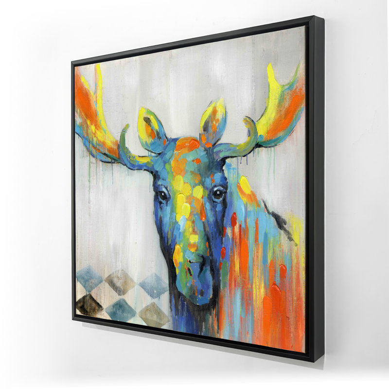 Art sur toile encadré jaune coloré