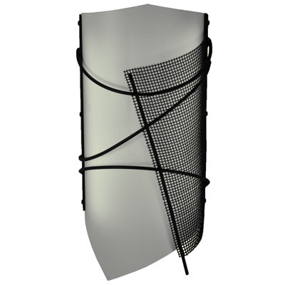 Kiltered LED Flush Mounted Sconce
