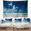Tapisserie «Seashore Bright Blue Sky on Winter Day»-28508006