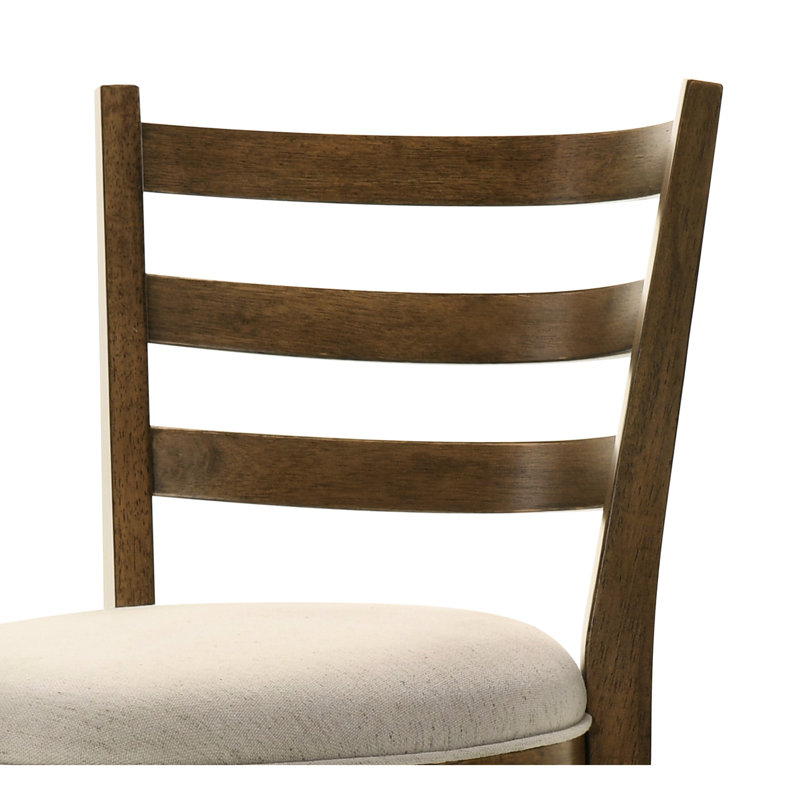 Chaise de comptoir de 37,64 po de hauteur - dossier en noyer de 20,5 po, siège rembourré, pivotant de 15,78 lb, largeur de 18,6 po, profondeur de 37 po
