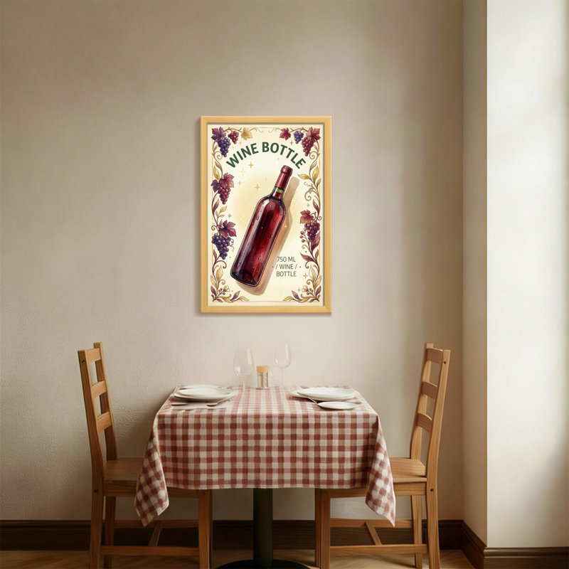 Motif artistique de vigne à la mode, H 18 po x l 12 po