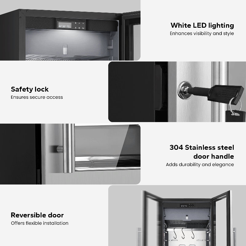 Dry Aging Refrigerator 352l Built-in Or Free-standing Dual Fan System