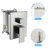 Wall Mounted Shower With 12 Inch Dual Heads - Square, Square Head Mounted, Finish-115806961
