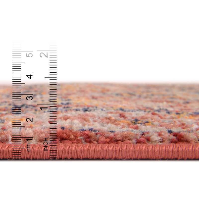 Alkire Oriental Area Rug, Runner 2'11" x 16'5", Brick Red