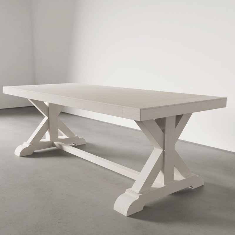 Table de salle à manger Madera, Blanc pur, L 78 po x l 35 po
