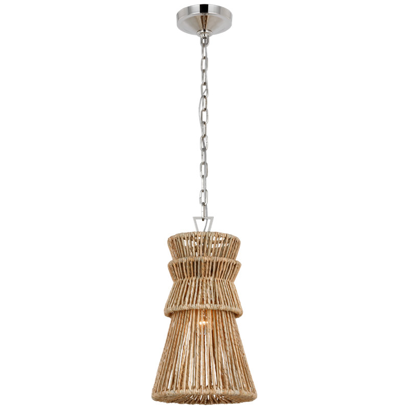 Antigua 1 - Light Pendant, Polished Nickel, 18.75" H x 10.5" W x 10.5" D