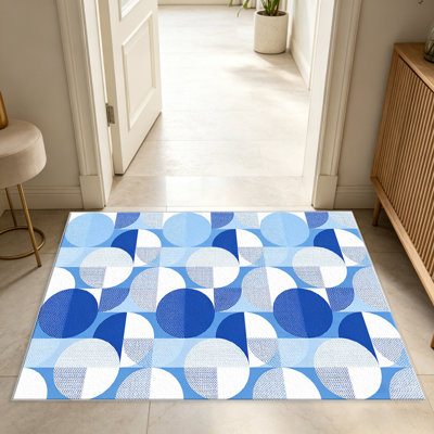 Light Blue Dot Rug  area rugs for Living Room, Soft and Comfortable, Suitable for all seasons, easy to maintain, machine washable Indoor floor mat, Under Table Farmhouse suitable for Bedroom, Dining Room, Study, Patio, Balcony, Home Decor