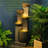 Friedrika Hand Crafted Weather Resistant Floor Fountain with Light