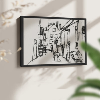 Croquis rétro, VI, reproduction encadrée