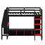 Lit mezzanine avec bureau Gaming