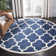 Ammundsen Geometric Navy Area Rug