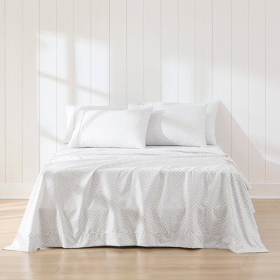 Circus Wavy Checks Light Gray Sheet Set
