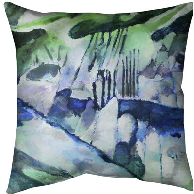 Landscape with Rain Throw Pillow