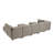 Barnum 150" Wide  Symmetrical Modular Corner Sectional with Ottoman-1727337157