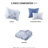 Full Comforter , Stunning Floral And Striped Pattern, , 2 Shams, Throw Pillows, Microfiber Decoration, Bedding-121232306