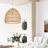 Turbeville 1 - Light Rattan Dome Pendant-695558337