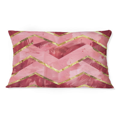 Coussin à chevrons Glam Elegance I - Glam