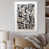 White Floater Framed