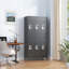 Casier en métal 6 portes avec serrure, armoire de rangement, armoire d'appoint