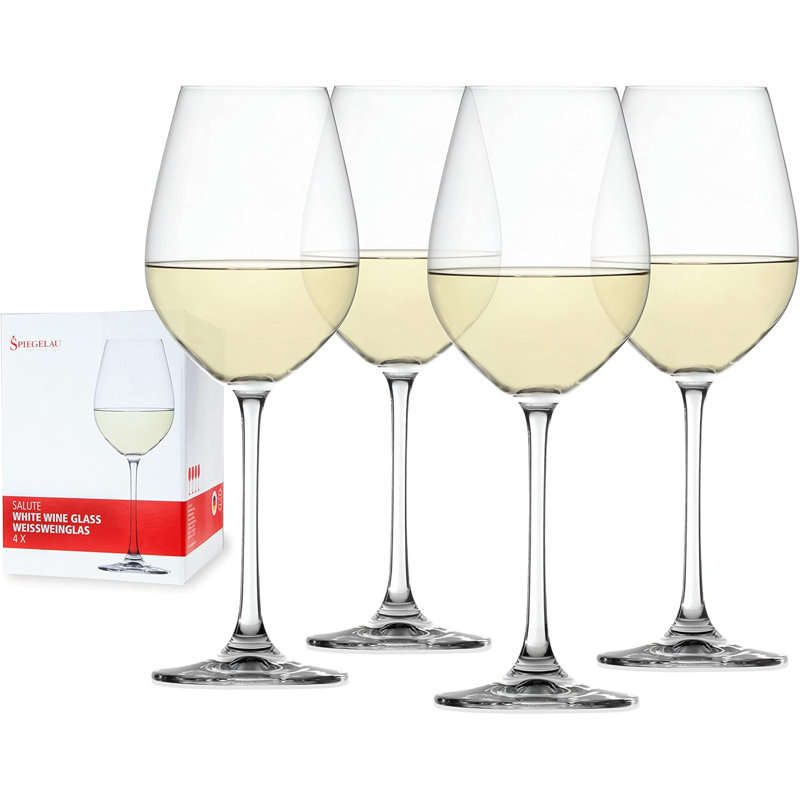 Salute 16.4oz. Crystal White Wine Glass Set