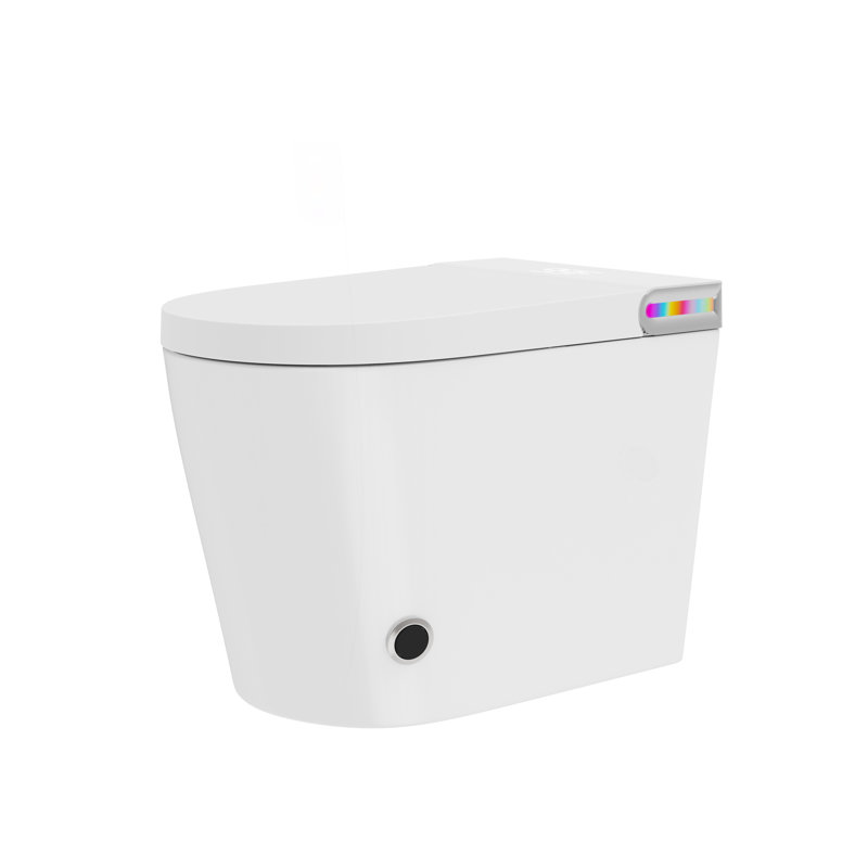 Toilette intelligente avec couvercle et siège ouverts