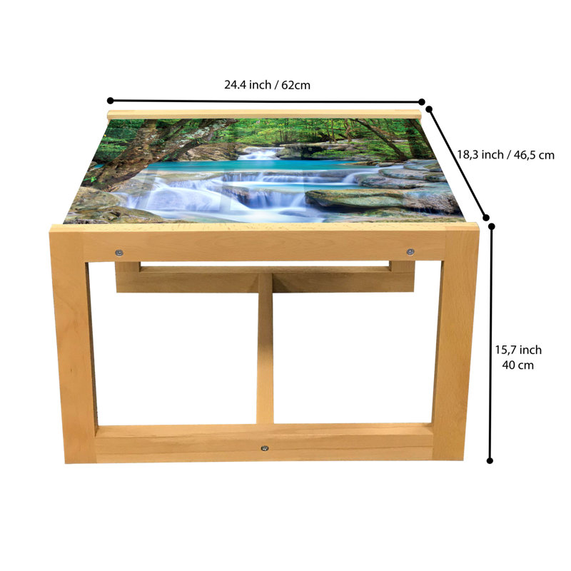 Isco Trestle Coffee Table, 40cm H x 46.5cm W x 62cm D