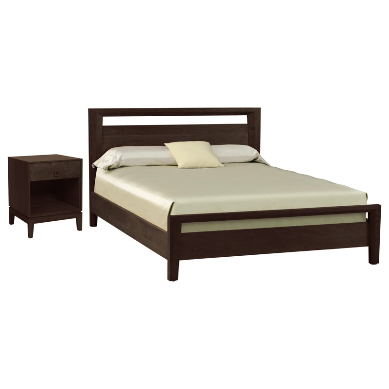 Mansfield Solid Wood Piece Bedroom Set, King, Smoke Cherry
