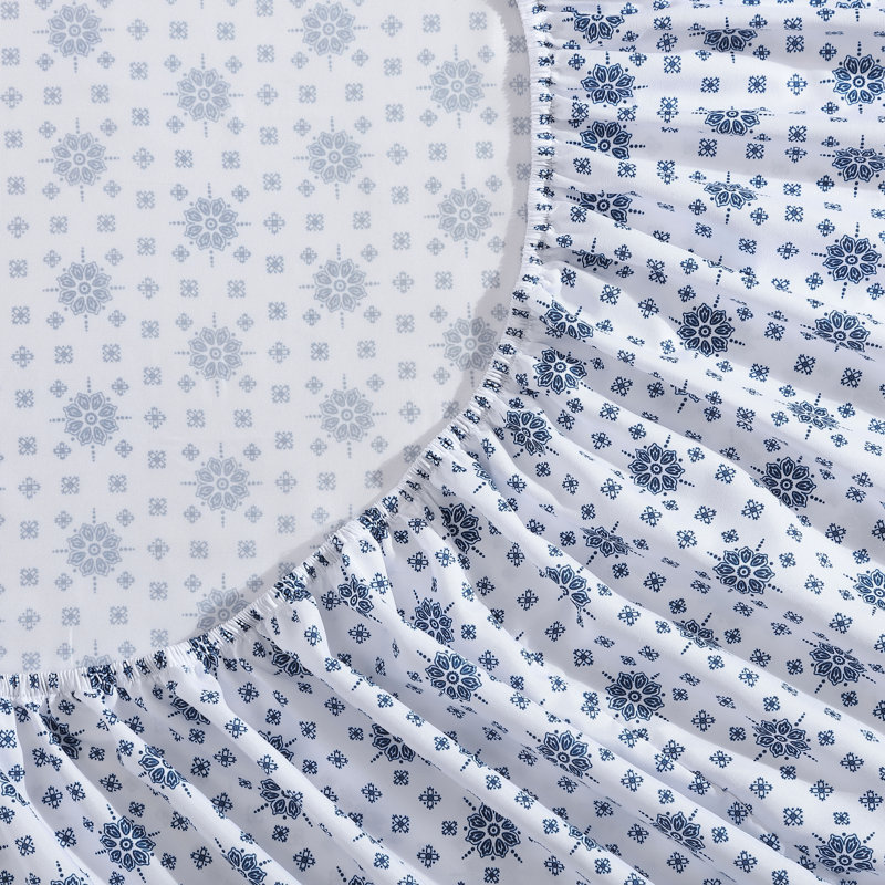 Prairieland Paisley Blue Twin Microfiber Sheet Set