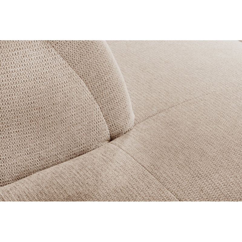 Relaxio Stylish Corner Sofa with Power Reclining & Multi Position Headrests & Adjustable Armrest, Beige, Left Hand Facing